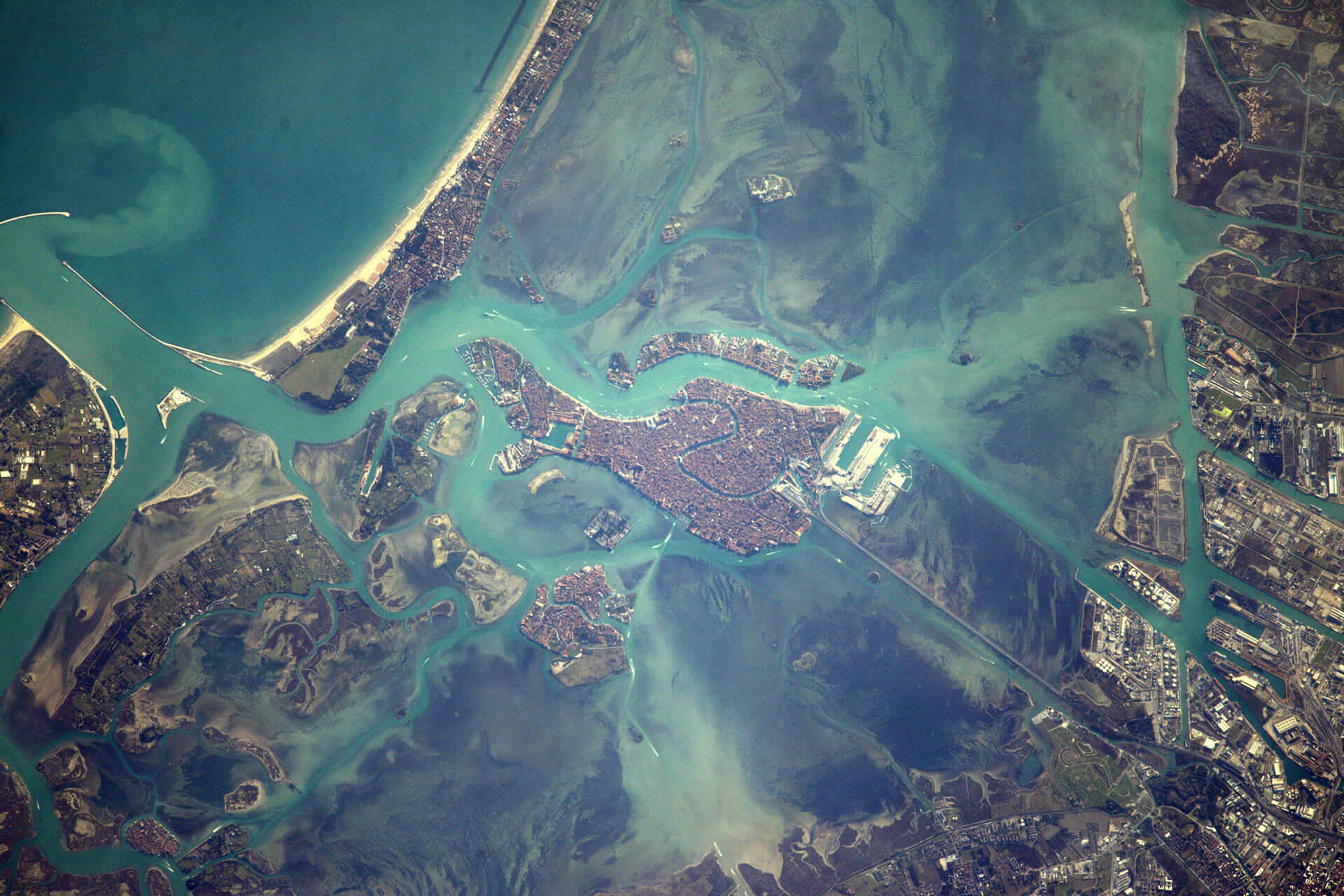 Venice viewed from the International Space Station